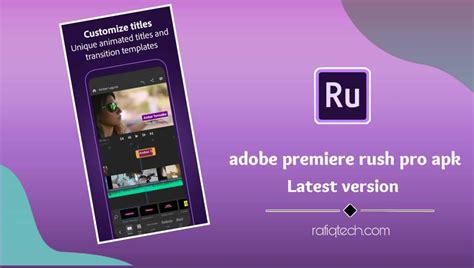Download the latest version of adobe premiere rush mod apk, a video players & editors app for your android get yours now! تحميل تطبيق المونتاج Adobe Premiere Rush Pro apk آخر إصدار