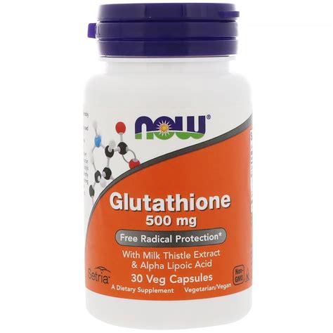 Now foods, glutathione, 500 mg, 30 veg capsules