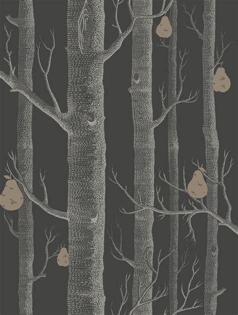 Woods And Pears By Cole And Son Black Wallpaper Direct