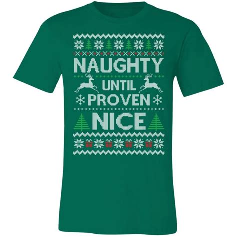 Naughty List Ugly Christmas T Shirts Funny Ugly Christmas T Shirts For Men Women Funny Ugly