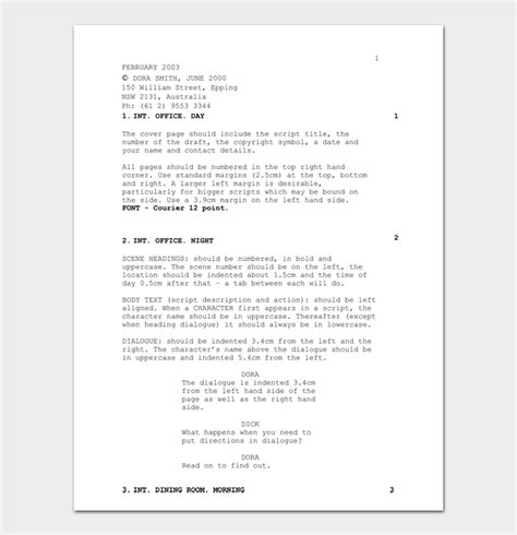 18 Free Creative Screenplay Templates With Screenplay Formatting Guide