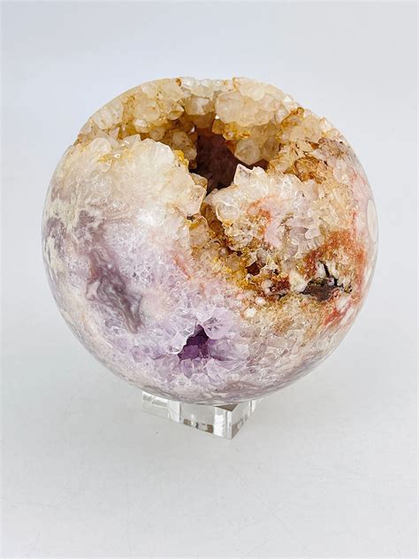 Exquisite Pink Amethyst Sphere 295kg Pink Amethyst Crystal Etsy