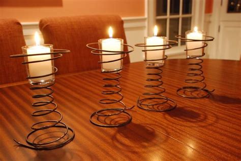 Customer Creations Sue Winstons Bed Spring Candle Holders Bed