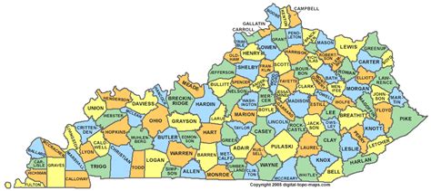Kentucky Counties Map Nursing Home Ombudsman Agency Of The Bluegrass