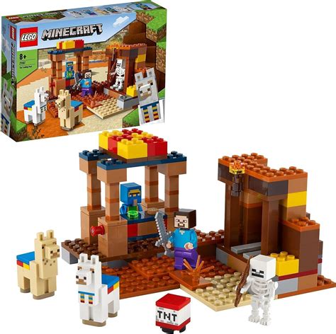 Lego Minecraft 21167 Punkt Handlowy Z Kolekcjonerskimi Figurkami Steve