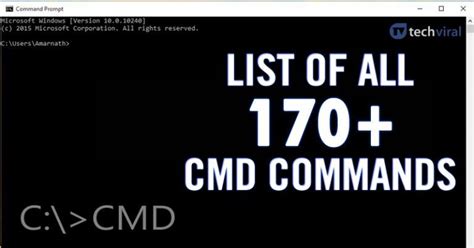 The del command is used to delete one or more files. List of All 200+ CMD Commands For Windows (UPDATED ...