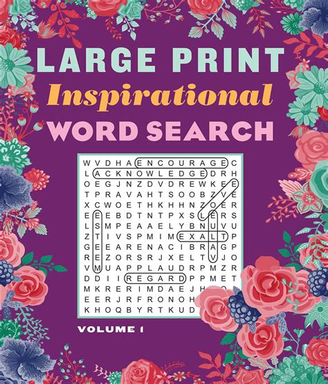 Large Print Inspirational Word Search Volume 1 Book By Editors Of