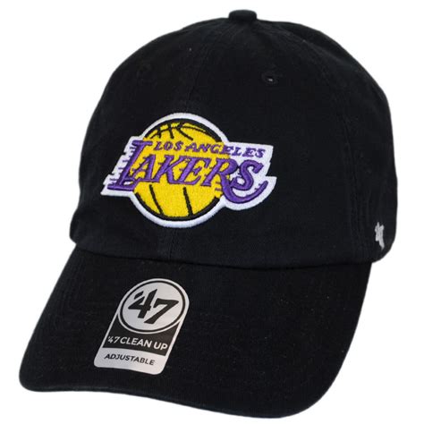 47 Brand Los Angeles Lakers Nba Clean Up Strapback Baseball Cap Dad Hat