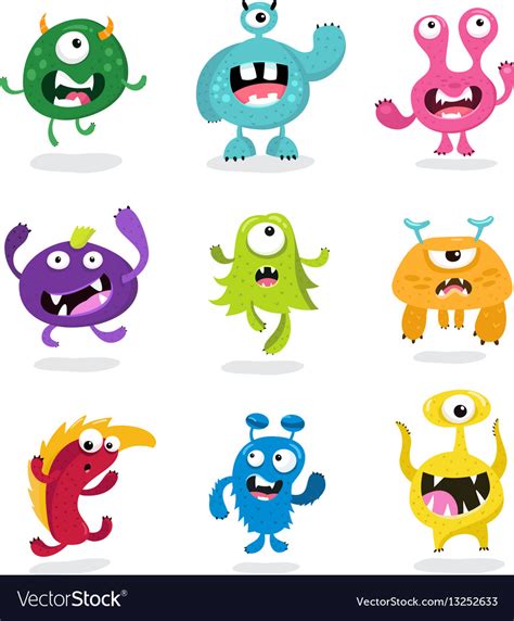 Monster Kids Royalty Free Vector Image Vectorstock