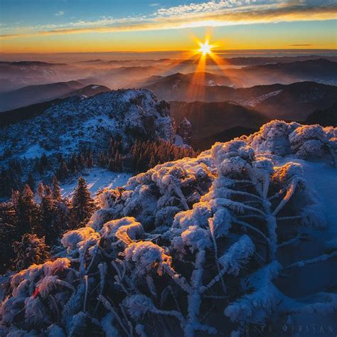 Ceahlău Massif Romania — By Doru Oprisan The Second Sunrise Of The