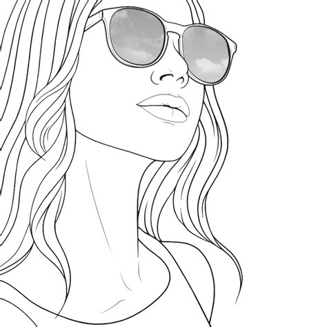 Coloring Page Person In 2020 People Coloring Page Cut