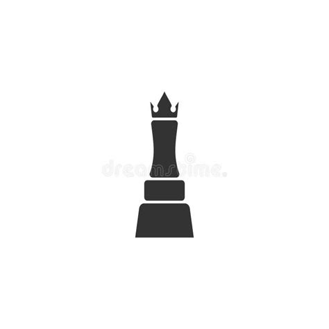 Chess Queen Icon Flat Stock Vector Illustration Of Flat 136100265