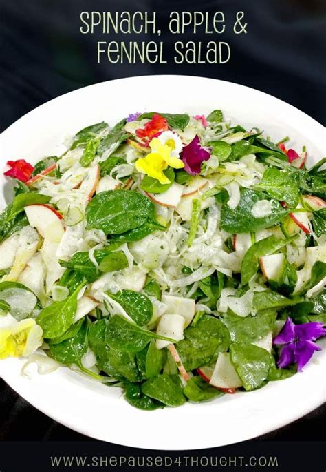 Spinach Apple And Fennel Salad Recipe Fennel Salad