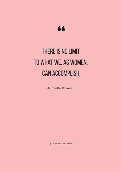 A Pink Background With The Quote There Is No Limit To What We As Women