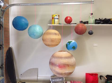 Paper Lantern Planets Spray Painting Is Fun Outer Space Theme