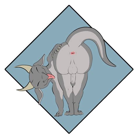 Rule 34 Anthro Anus Ass Backsack Balls Bent Over Genitals Horn Kobold Male Penis Presenting