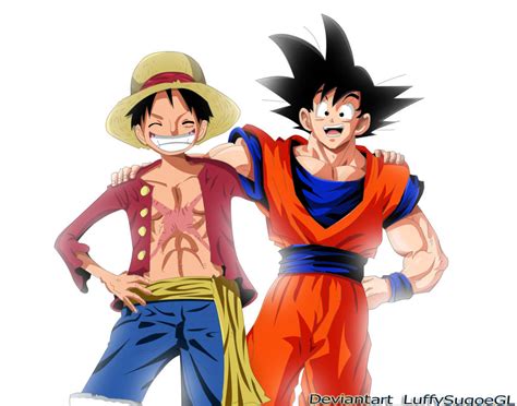 Luffy Y Goku By Luffysugoegl On Deviantart