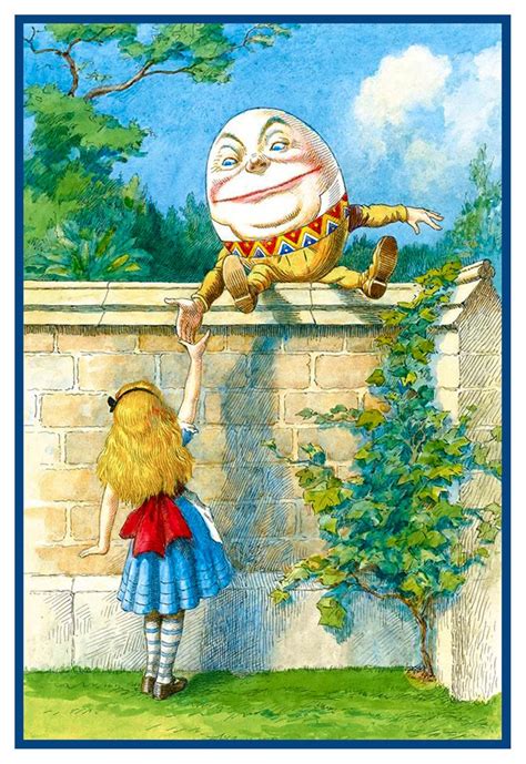 Alice And Humpty Dumpty Alice In Wonderland Orenco Etsy Uk
