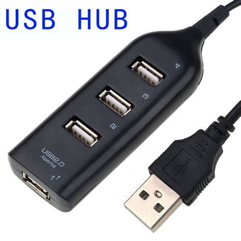 Universal Usb Hub 4 Port Usb 20 With Cable High Speed Mini Hub Socket