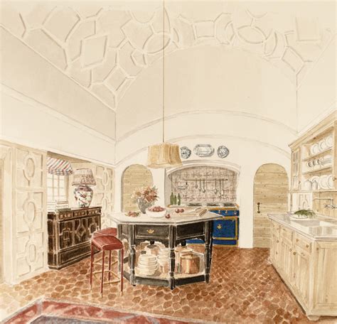Interior Watercolor Renderings Interior Design Renderings — Leslie Jon