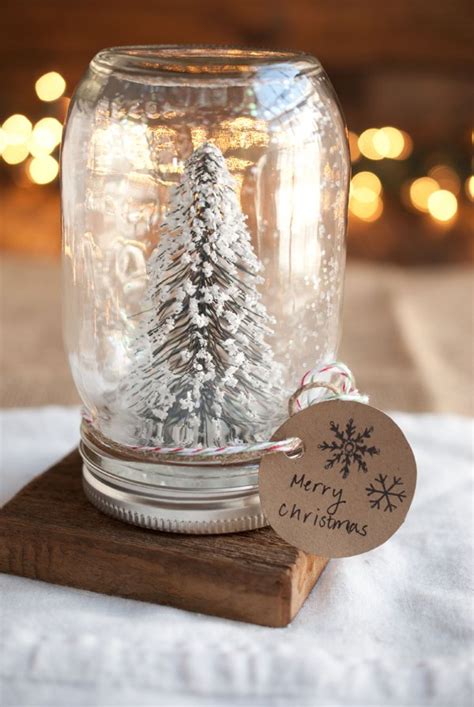 Diy Anthropologie Mason Jar Snow Globes Blurmark