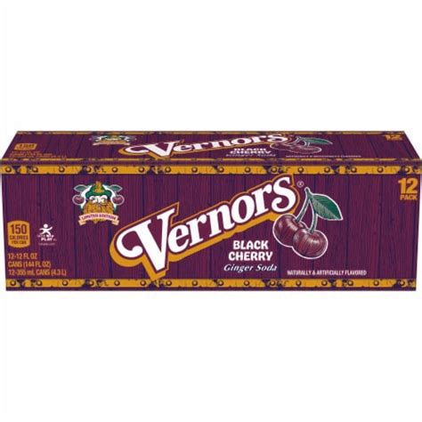 Vernors® Black Cherry Soda Cans 12 Pk 12 Fl Oz Kroger