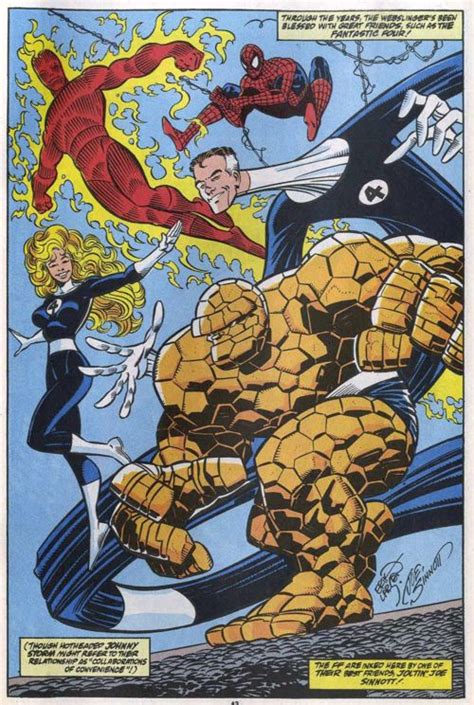 The Fantastic Four And Spider Man By Erik Larsen Marvel Comics