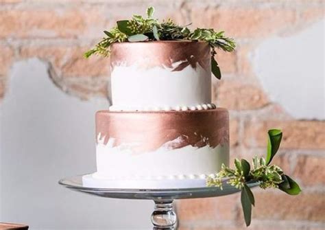 So Pretty 10 Rose Gold Wedding Cakes We Absolutely Adore Shemazing