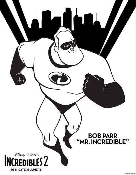 We have here coloring pages that suitable for toddlers and for preschoolers. Incredibles 2 : Bob Parr "Mr. Incredible" - The ...