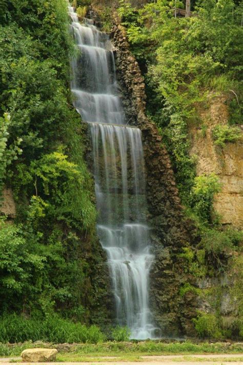 Waterfalls At Krape Park Freeport Il 2 Mike Kohlbauer