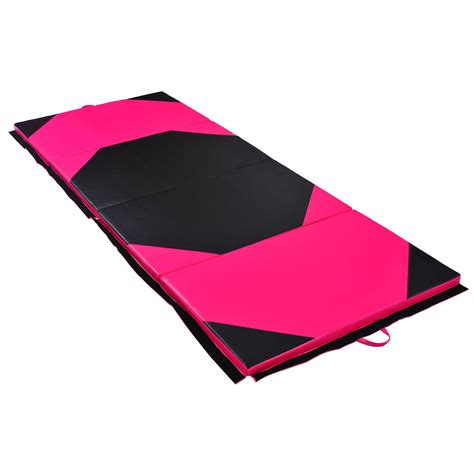 Maybe you would like to learn more about one of these? HOMCOM Folding Yoga Mat, 5 cm Thick-Pink/Black