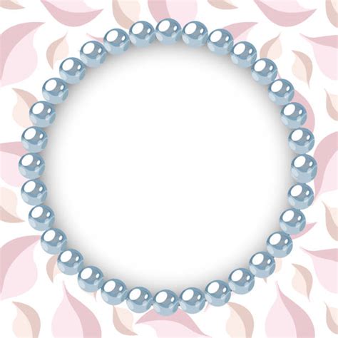 Best Beads With Pink Pearls Romantic Illustrations Royalty Free Vector