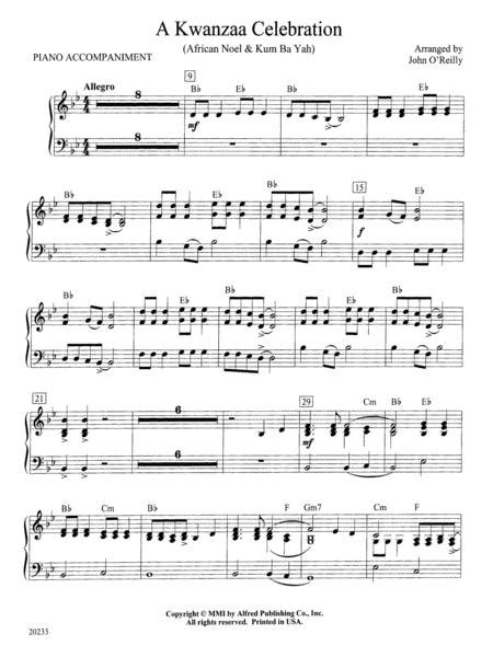 A Kwanzaa Celebration Piano Accompaniment By Digital Sheet Music For