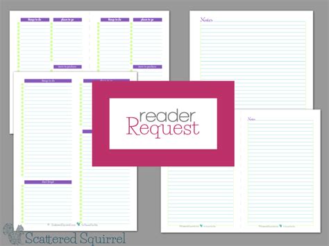 Note Page And To Do List Printables Reader Request To Do Lists