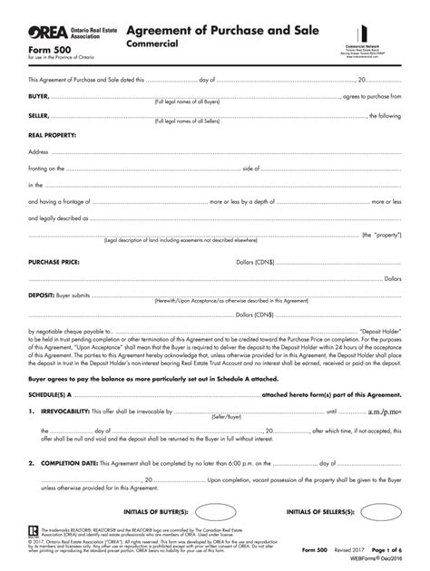 Orea Form 500 Fill Out And Sign Online Dochub