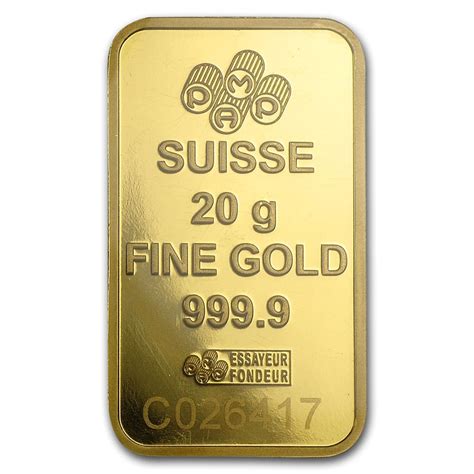 Pamp Suisse Lingote 20 Gramos Oro Puro 9999 Con Certificado