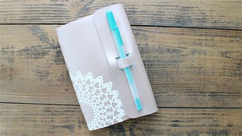 Diy Leather Notebook With The Cricut Maker Youtube