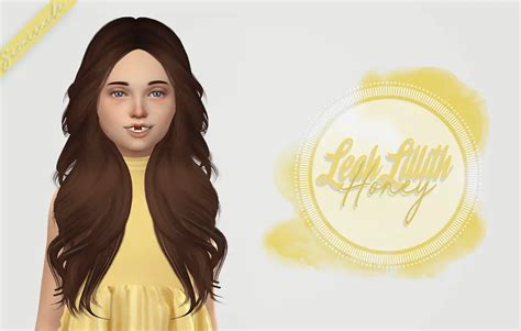 Simiracle Leahlillith`s Honey Hair Retextured Kids Version Sims 4