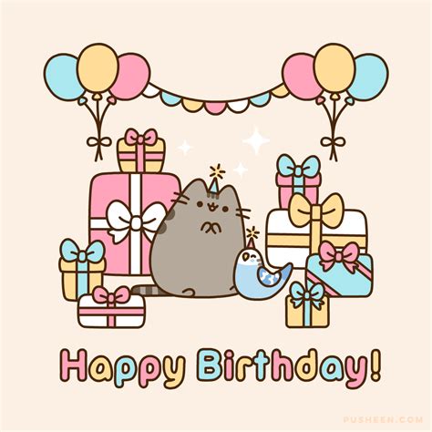 Birthday Pusheen Wallpapers Wallpaper Cave