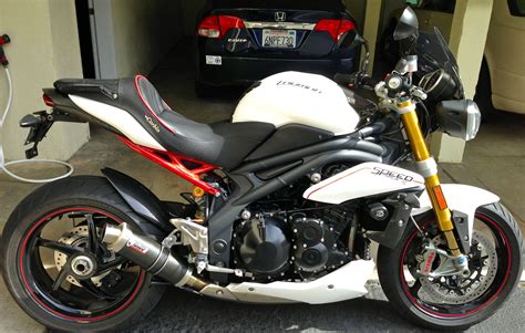 It is also one of the but for long distance, the speed triple gets little uncomfortable. Queitest aftermarket exhaust option for a 2011+ Speed ...