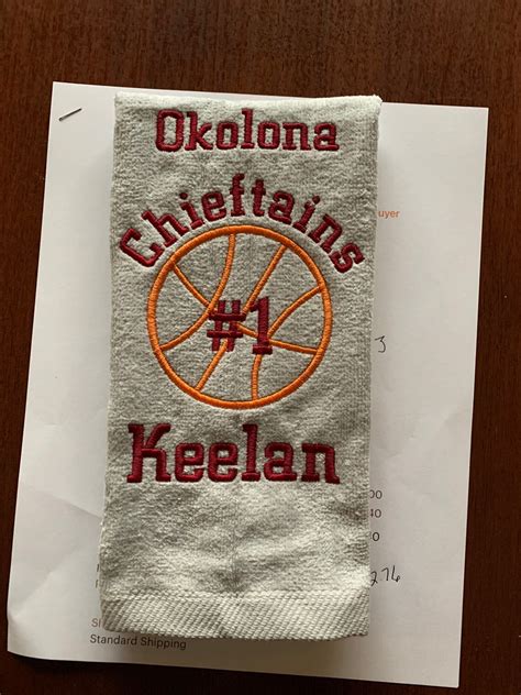 Personalized Basketball Towels With Custom Embroidery Etsy