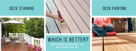 Whats The Difference Painting Vs Staining The Deck Staining Deck My