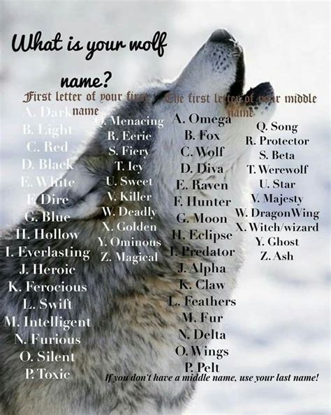 Funny Names Cool Names Funny Name Generator Werewolf Name Generator Lone Wolf Quotes