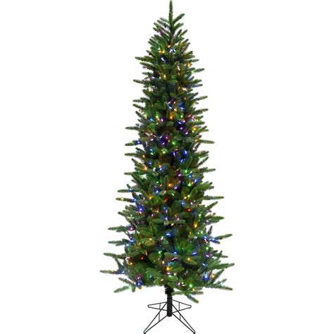 Fraser Hill Farm 65 Ft Carmel Pine Slim Artificial Christmas Tree