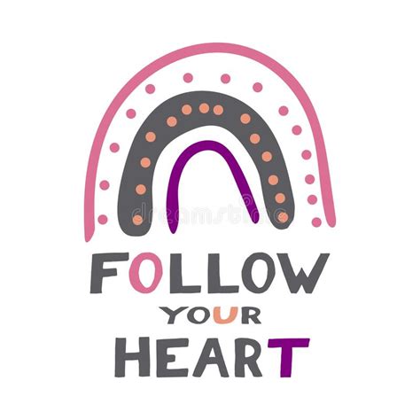 Follow Your Heart Rainbow Stock Illustrations 24 Follow Your Heart