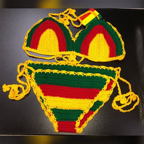 Rasta Knitted Bikini Everything Jamaica