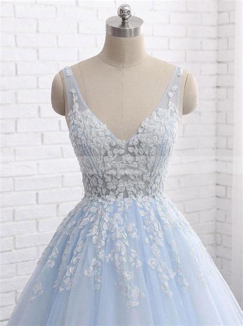 Light Blue Bridal Dressprincess Wedding Dressesclassic Bridal Dress