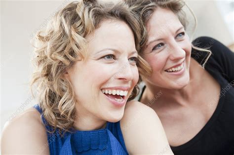 Two Woman Laughing Together Stock Image F0039681 Science Photo