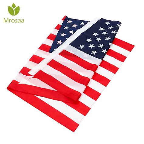 Mrosaa High Quality 150x90cm Usa Nation America Flags Polyester Double