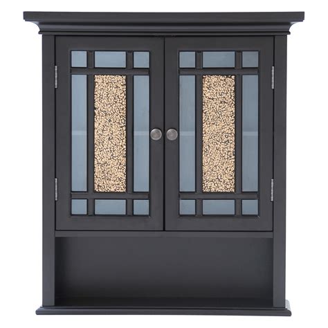 Pick your favorite color or a combination. Elegant Home Windsor Espresso Bathroom Wall Cabinet with 2 ...